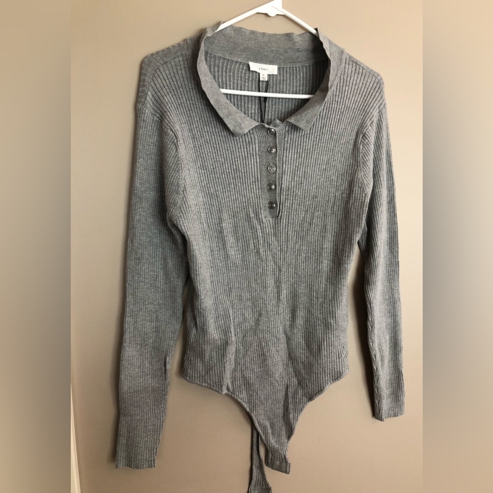 A LOVES A Body Suit Gray  Size XL